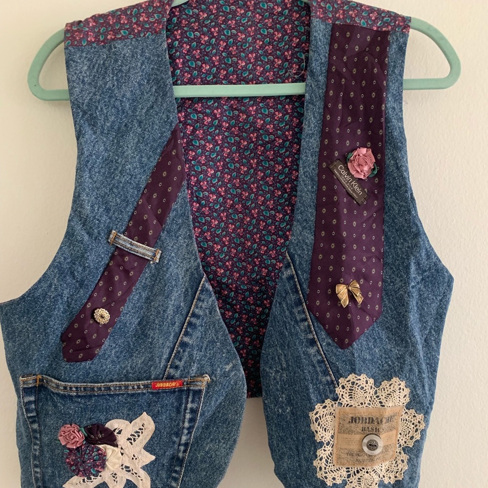 Patch work vest